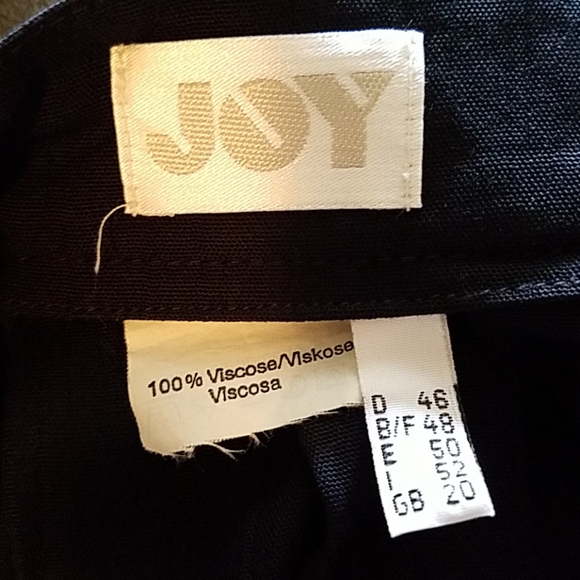 Full pleated black skirt by Joy 100% viscose - Picture 6 of 6